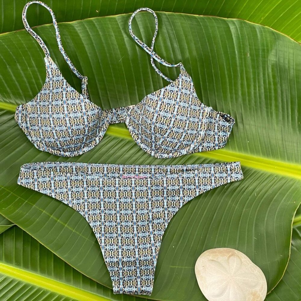Archer Fox Blue Lagoon Underwire Bikini
